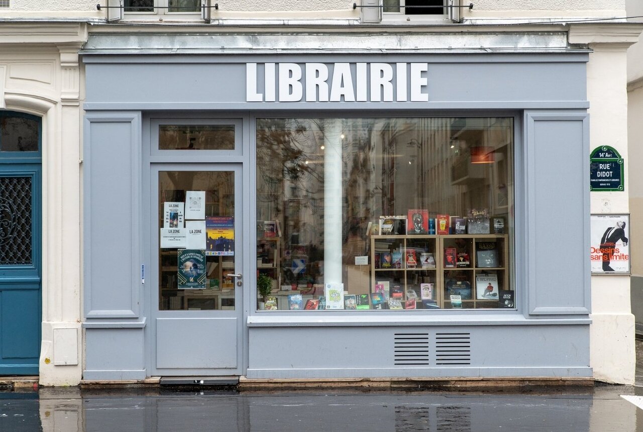 La Zone - Librairie installée par Paris Commerces dans le 14e arrondissement