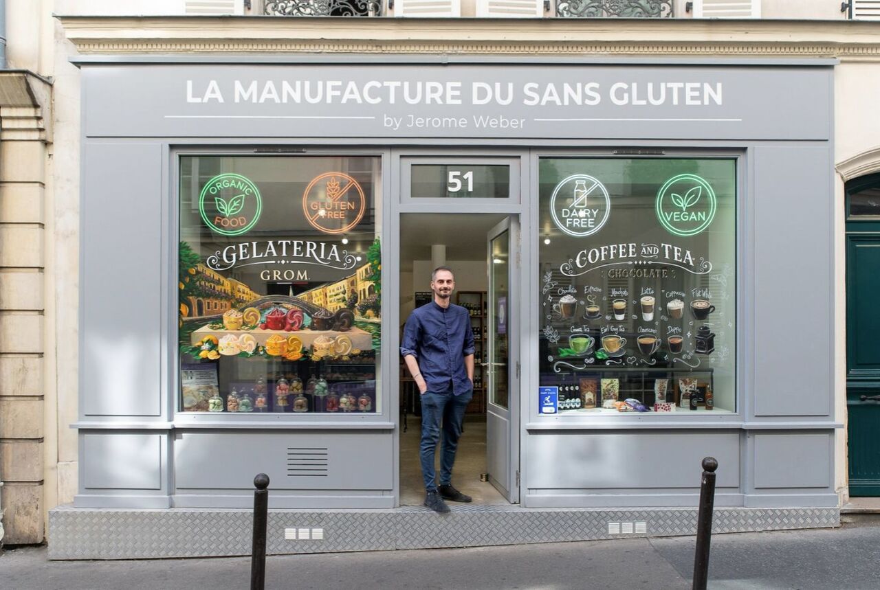 La Manufacture du Sans Gluten - Devanture du commerce sans gluten installé par Paris Commerces
