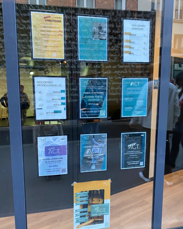 ACT Paris - école de cinéma et de théâtre installée par Paris Commerces dans le 20e arrondissement 