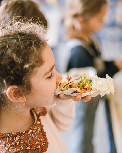 L'école comestible - est une association de programme d'éducation alimentaire installée par Paris Commerces