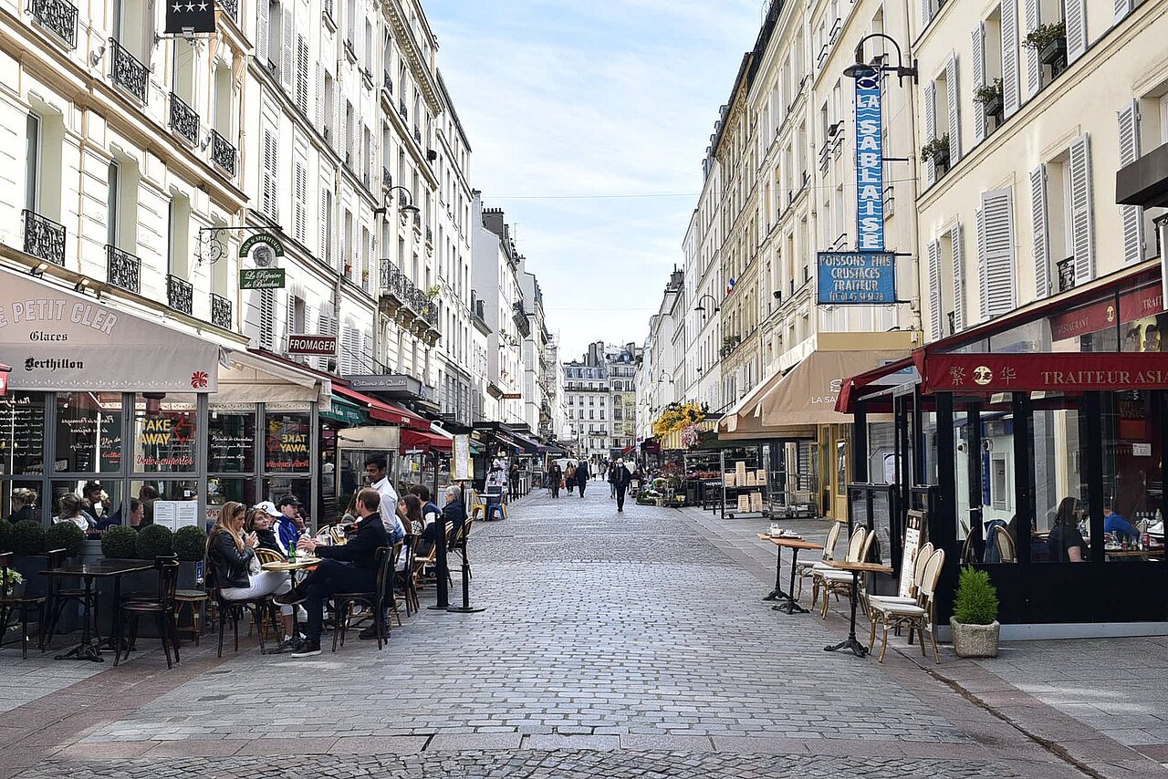 Rue commerçante de Paris Commerces