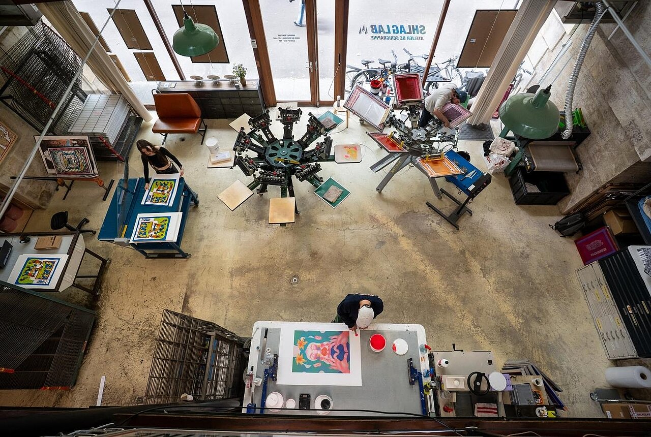 Shlag Lab atelier de sérigraphie dans le 12e arrondissement de Paris