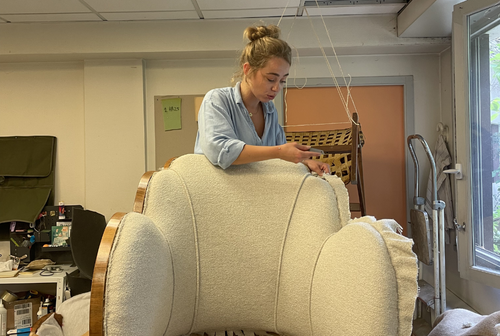 Maison Mazélane - tapisserie d'ameublement installée par Paris Commerces à Paris 18e