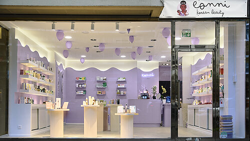 EONNI - Devanture de boutique spécialisée dans k beauty Paris