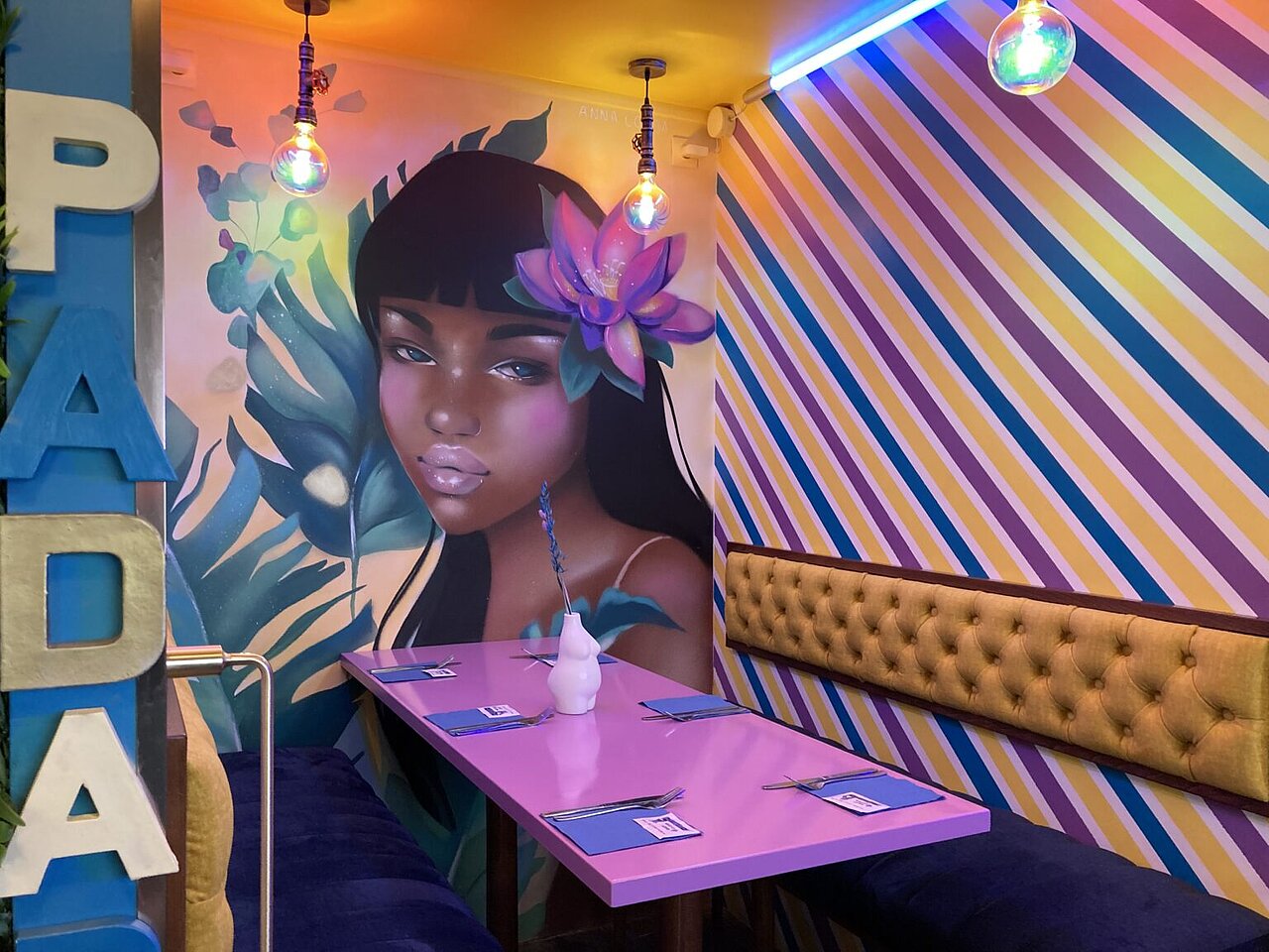 Haïtian Mama - Décoration intérieure du restaurant installé dans le 18e