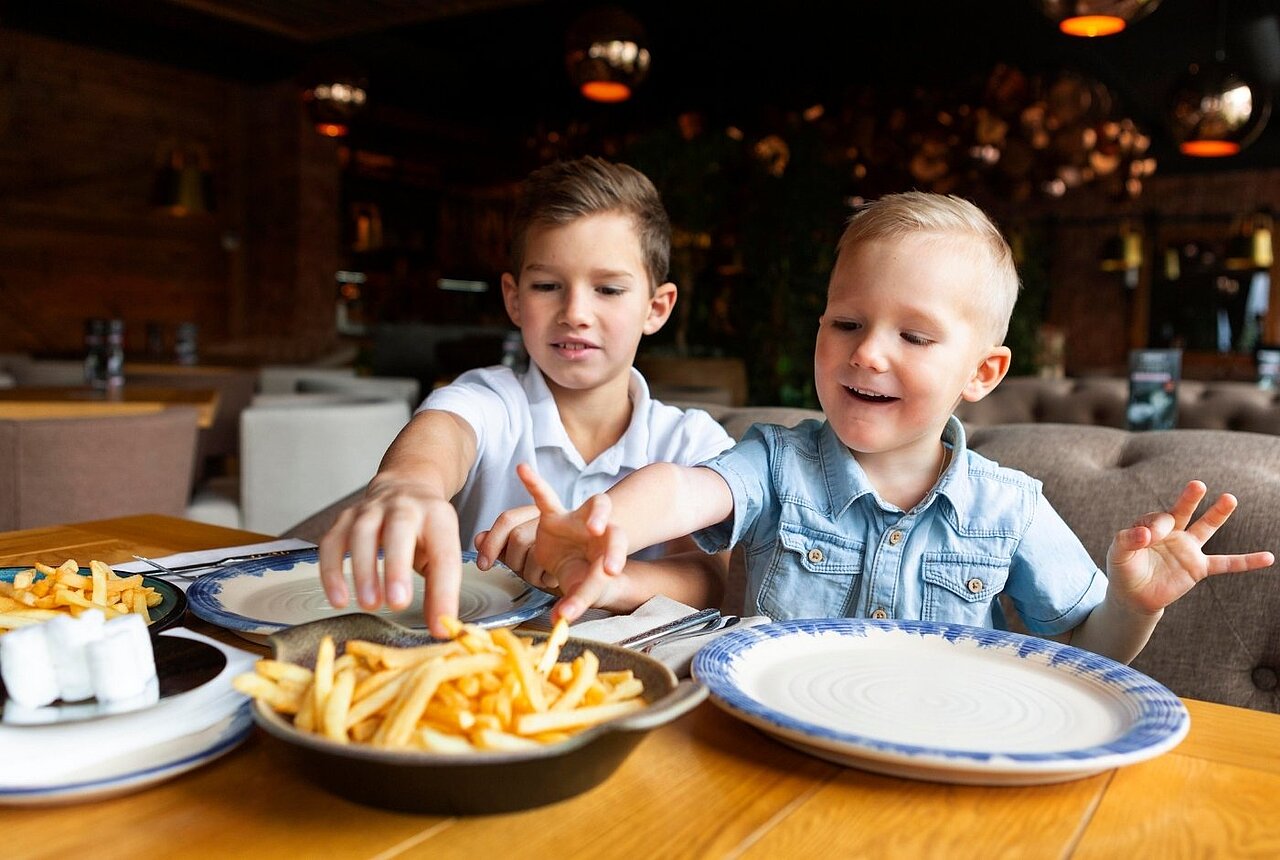 Restaurant label " Le choix des familles" qui accueille les enfants avec bienveillance